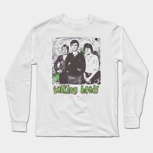 Talking Heads Retro Style Fan Art Long Sleeve T-Shirt